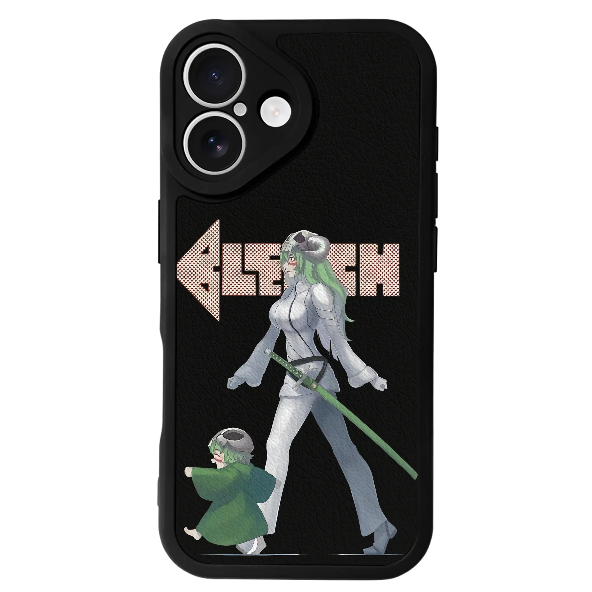 ブリーチ グッズ ネリエル・トゥ・オーデルシュヴァンク - IPhone 16シリーズ対応 ・ シリコンスマホケース ・ レザー調 ・ 高精度フィット ・ 耐衝撃 ・ ワイヤレス充電対応 ・ 精密カット